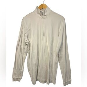 Bogner Mens 1/4 Zip First Layer Cream Ski Baselayer Size Large